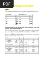 Treasury management vs Cash management Answer to Warm up Exercises