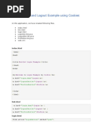 Servlet Login and Logout Example Using Cookies