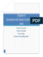 Chapitre 4 Dynamique Des Fluides Incompressibles Reels PDF