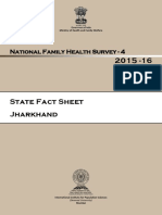 State Fact Sheet Jharkhand: National Family Health Survey - 4