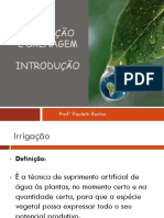 Irrigação e drenagem: histórico e importância