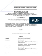 Term Sheet: Original Borrowers) Material Subsidiaries/jurisdiction) )