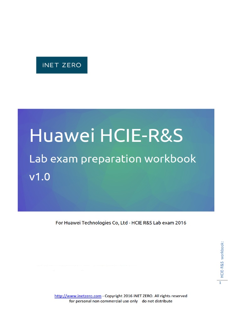 HCIE RS v1.0 PDF | PDF
