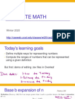 CSE 20 Discrete Math: Winter 2020
