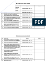 Batching Plant Checklist