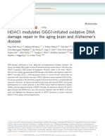 HDAC1 Modulates OGG1-initiated Oxidative DNA Damage Repair in The Aging Brain and Alzheimer 'S Disease