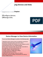 Managing Devices and Disks: Objectives in This Chapter