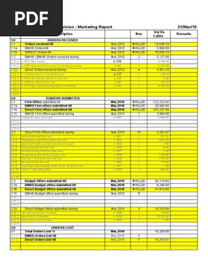 Marketing report