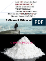 Gypsum Products