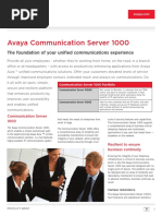 Avaya Communication Server 1000 Data Sheet