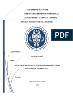 Uso, Tipo e Importancia de Los Medios de Cultivo en El Laboratorio de Fitopatología