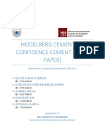 Heidelberg Cement vs. Confidence Cement (Term Paper)