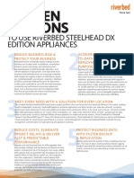 To Use Riverbed Steelhead DX Edition Appliances: Top Ten Reasons