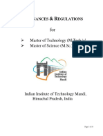 Ordinances For M.Tech M.SC PDF