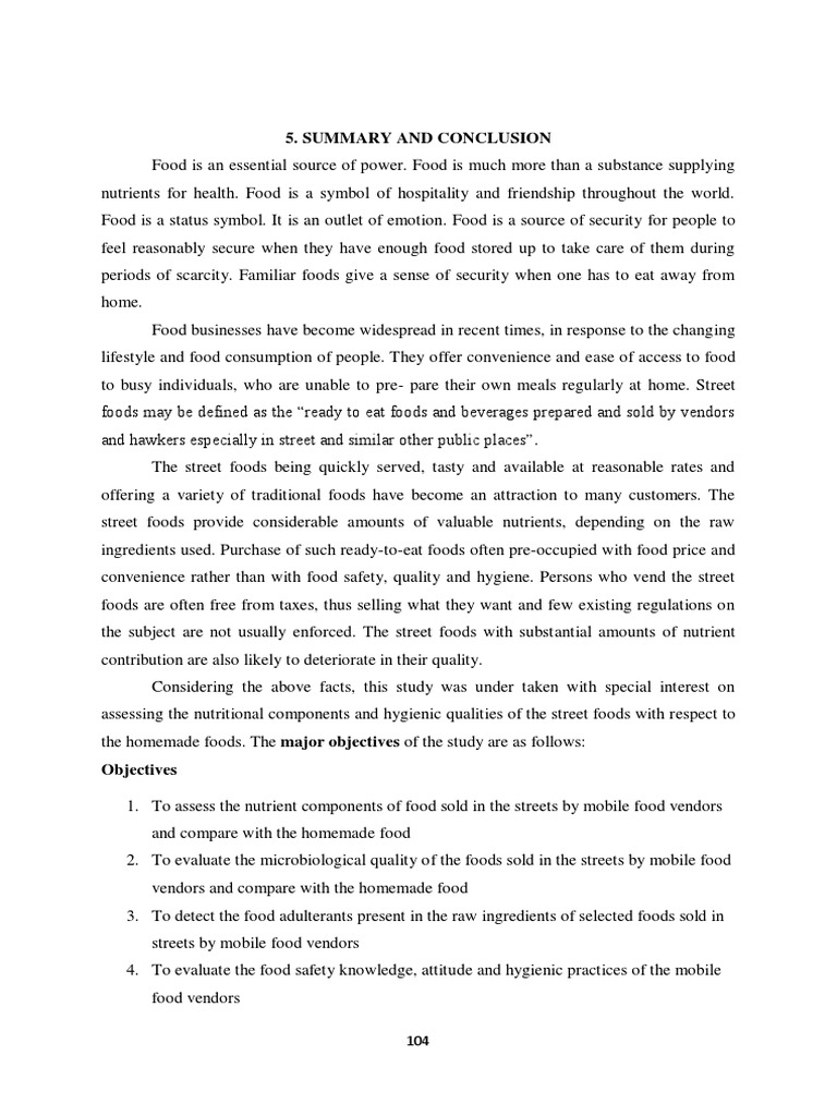 Assessing the Nutritional Components, Microbial Quality, Food