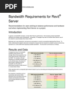 Bandwidth Requirement For Revit Server PDF