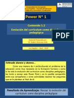 Power #1 - La Evolucion Del Curriculum Como Disciplina Pedagogica