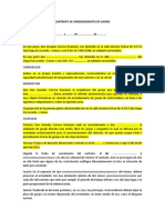 Contrato de Arrendamiento de Garaje