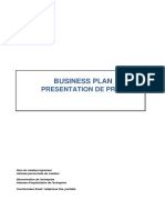 Exemple Business Plan Vierge