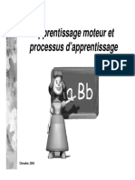2-Apprentissage Moteur Et Processus D'apprentissage PDF