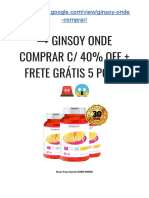 → GINSOY Onde COMPRAR C/ 40% OFF + Frete GRÁTIS 5 POTES ?? 