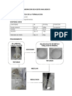 Elaboracion de Aceite Analgesico