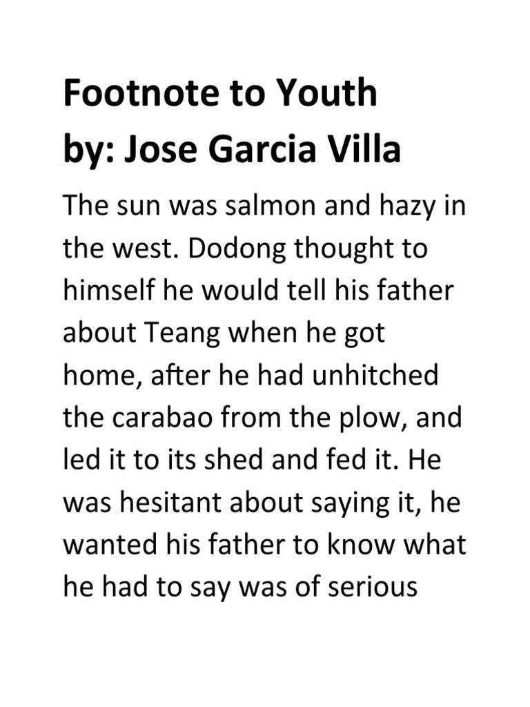 Footnote To Youth PDF