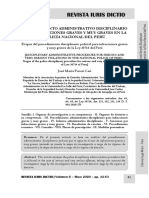 Procedimiento Disciplinario Policial Infracciones Graves y Muy Graves - Autor José María Pacori Cari