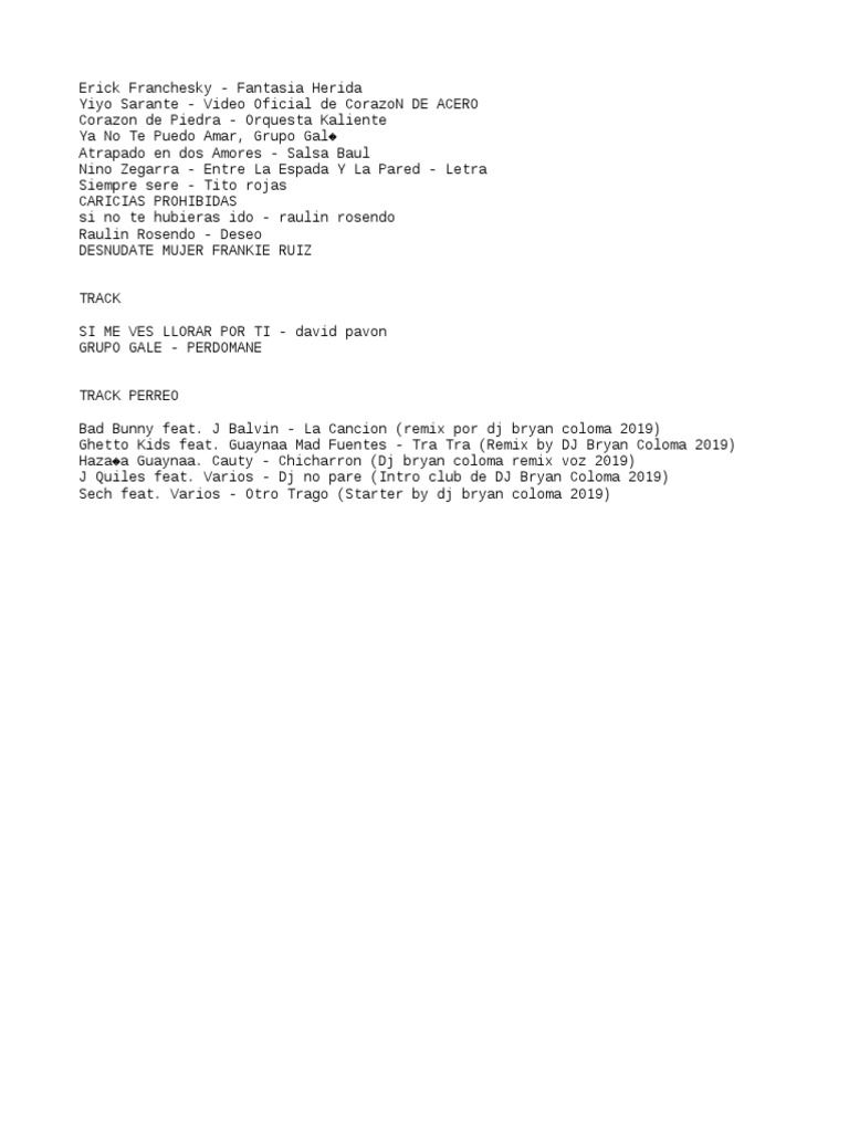 Track De Salsa Txt track de salsa txt