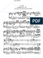 Bach - Wer Mich Liebet (Vocallscore) PDF