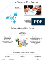 Balance General Pro Forma(1)