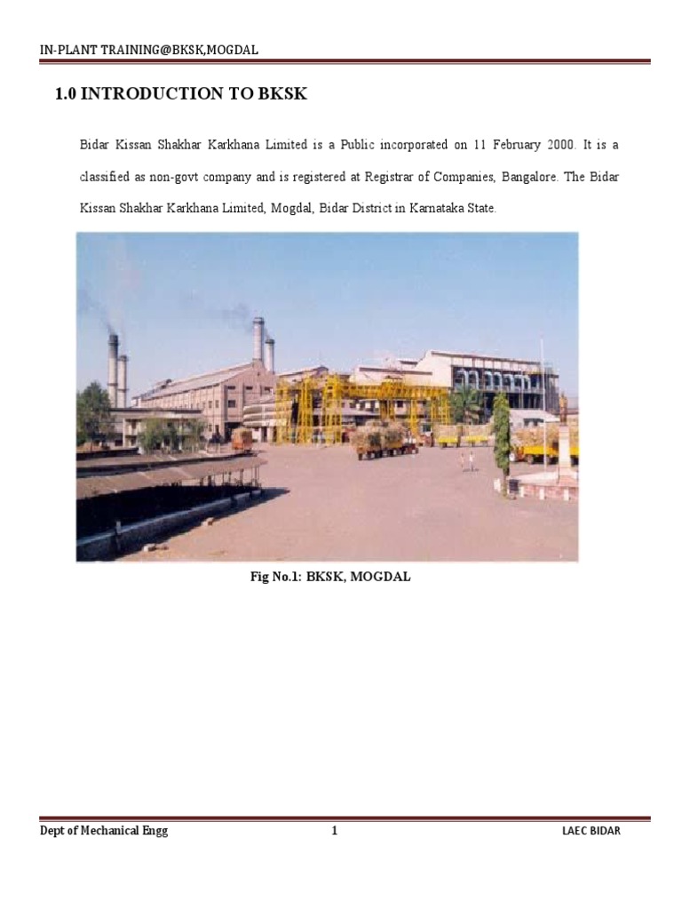 An Overview of the Sugar Production Process and Cogeneration Plant ...