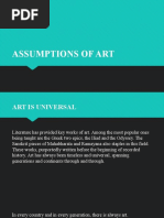 2. Assumptions of Art