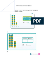 Actividades de Unidades y Decenas