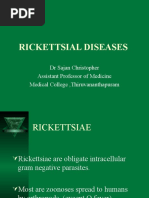 Rickettsial Diseases: DR Sajan Christopher Assistant Professor of Medicine Medical College, Thiruvananthapuram