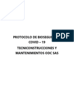 PROTOCOLO DE BIOSEGURIDAD COVID-1