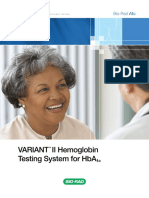 Variant Ii Hemoglobin Testing System For Hba: Bio-Rad Laboratories