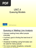 Unit IV Queuing Theory - GU