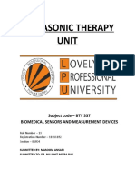 Ultrasonic Therapy Unit