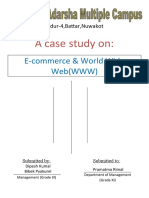 A Case Study On:: E-Commerce & World Wide Web (WWW)