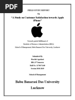 A Study On Customer Satisfaction Towards Apple Iphone 3