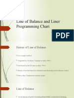 Line of Balance and Liner Programming Chart