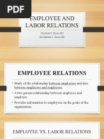 Employee and Labor Relations