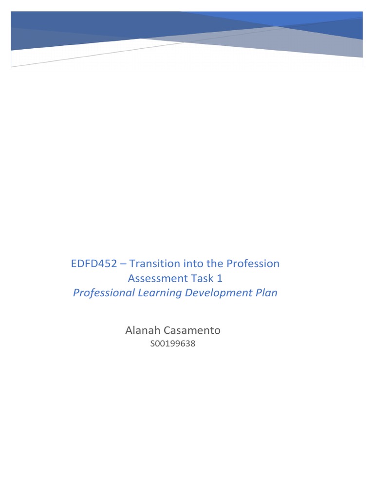 Developing a Personal Learning Plan | PDF | Educational Technology ...
