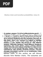 Markov Chain and Transition Probabilities (Class 5)