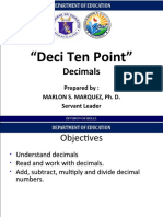 "Deci Ten Point": Decimals