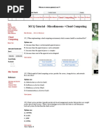 MCQ Tutorial - MCQ Questions For Set 31 in Cloud Computing