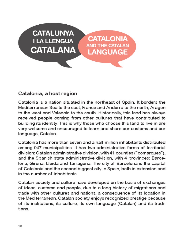 Top Ten Origins: Catalonia (Catalunya) and Spain