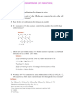 Be The Resultant Resistance?: Combination of Resistances (Or Resistors)