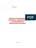 Primjeri Za Provođenje Projekata Vrednovanja I Ocjenjivanja - ASOO 1